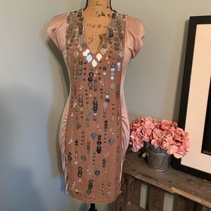 nanette lapore Metal Sequin and Velvet Dress